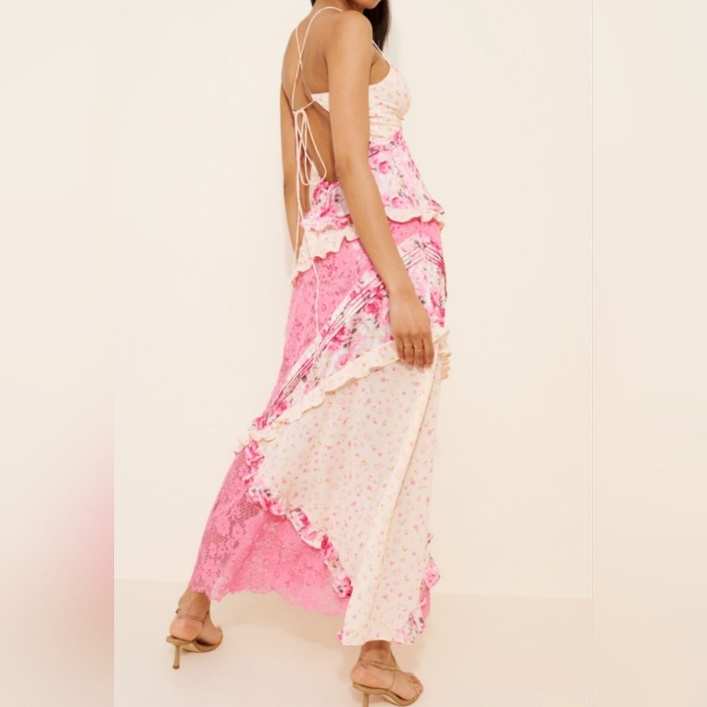 For Love And Lemons Rosalyn Maxi Lace Dress - Picture 2 of 7